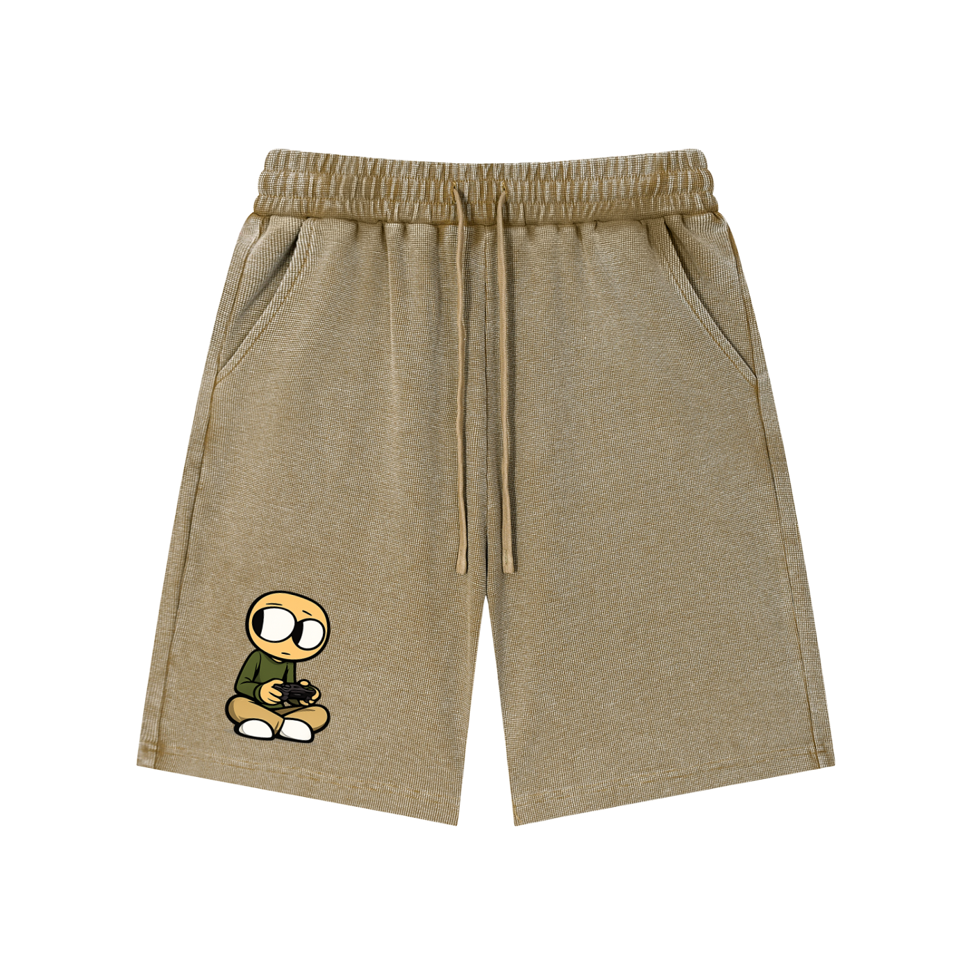 Gamer Mineral Wash Waffle Knit Shorts