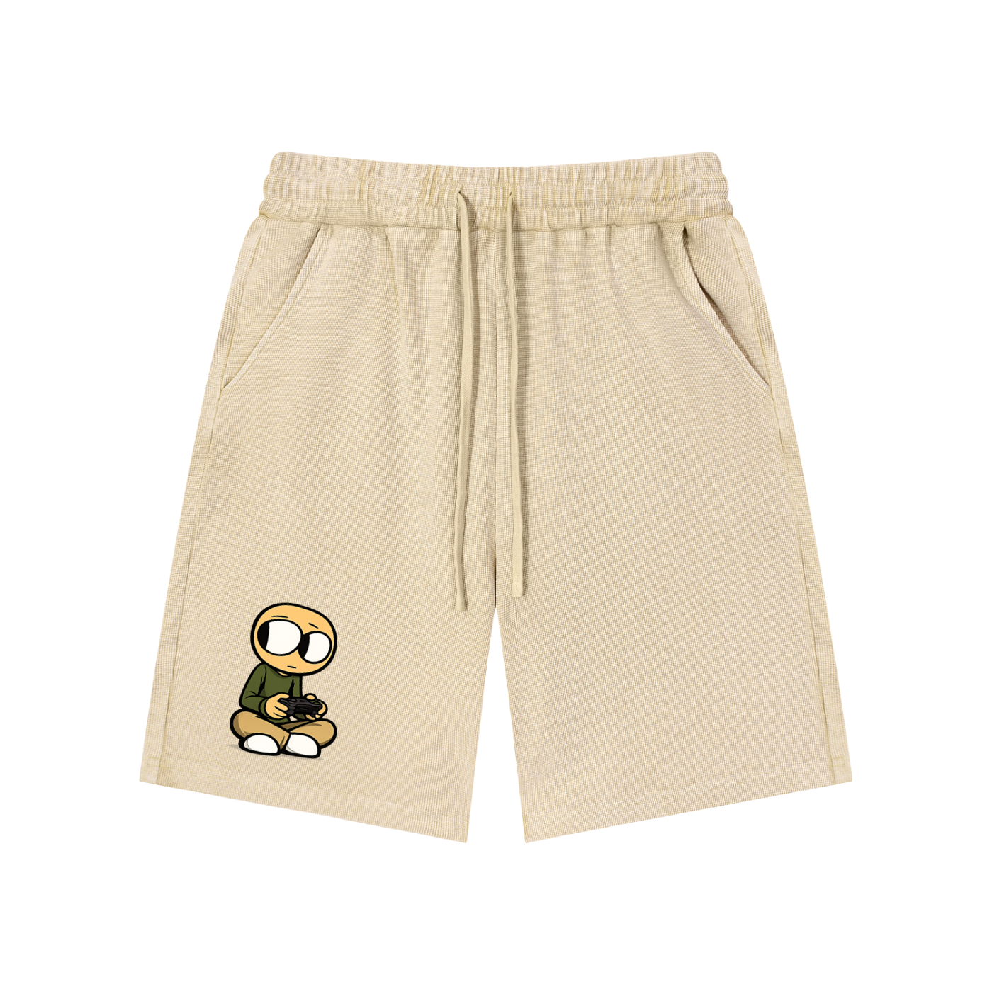 Gamer Mineral Wash Waffle Knit Shorts