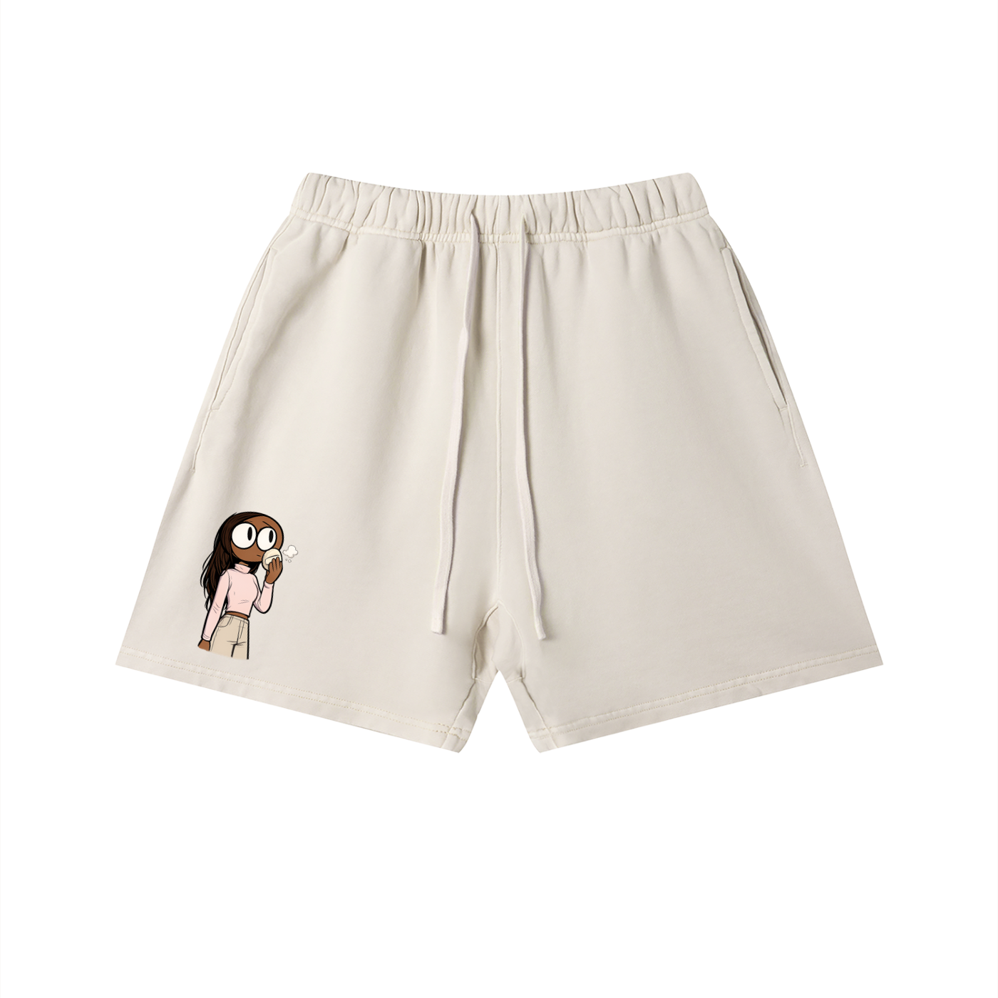 Glamour  Vintage Wash Cotton Shorts