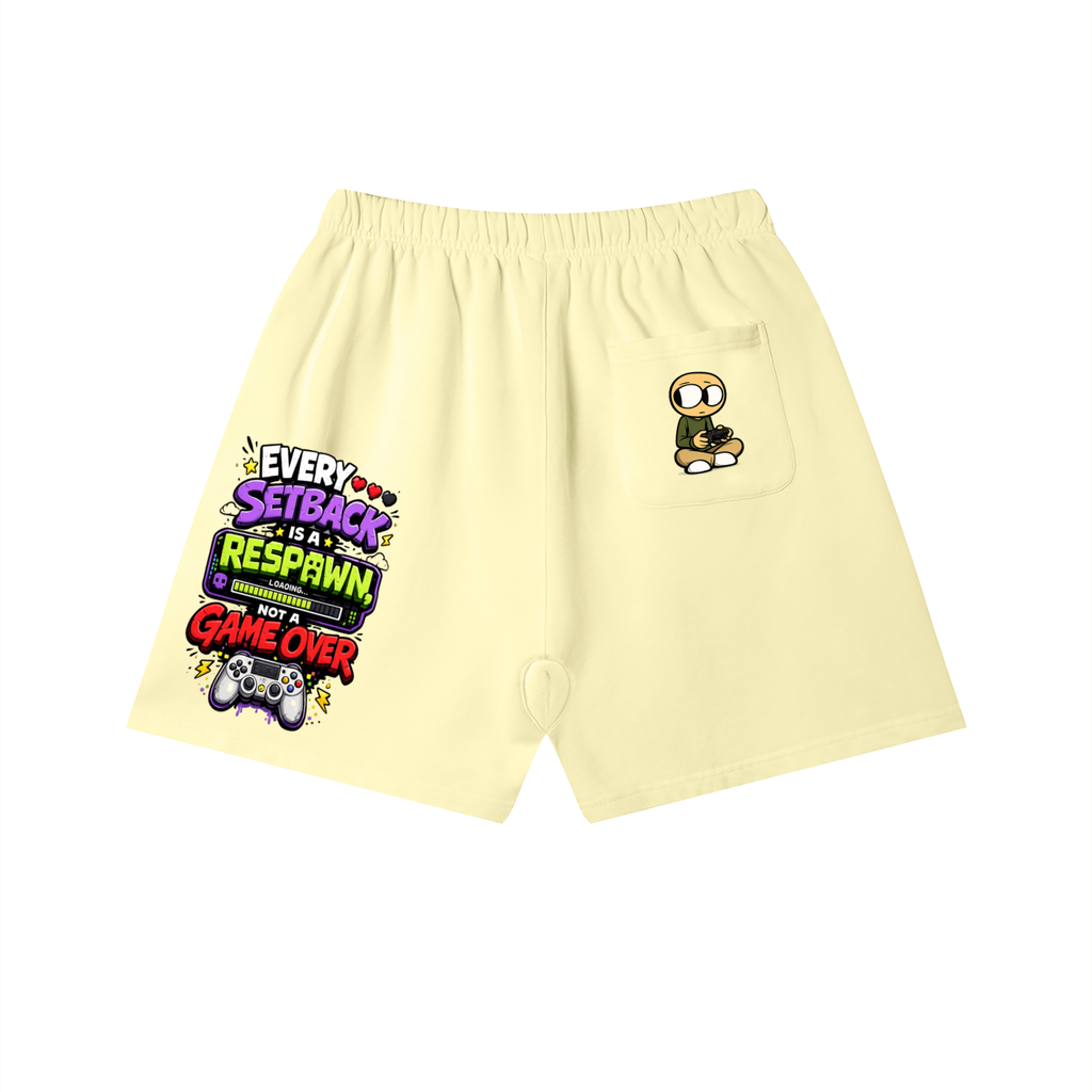Gamer Vintage Wash Cotton Shorts