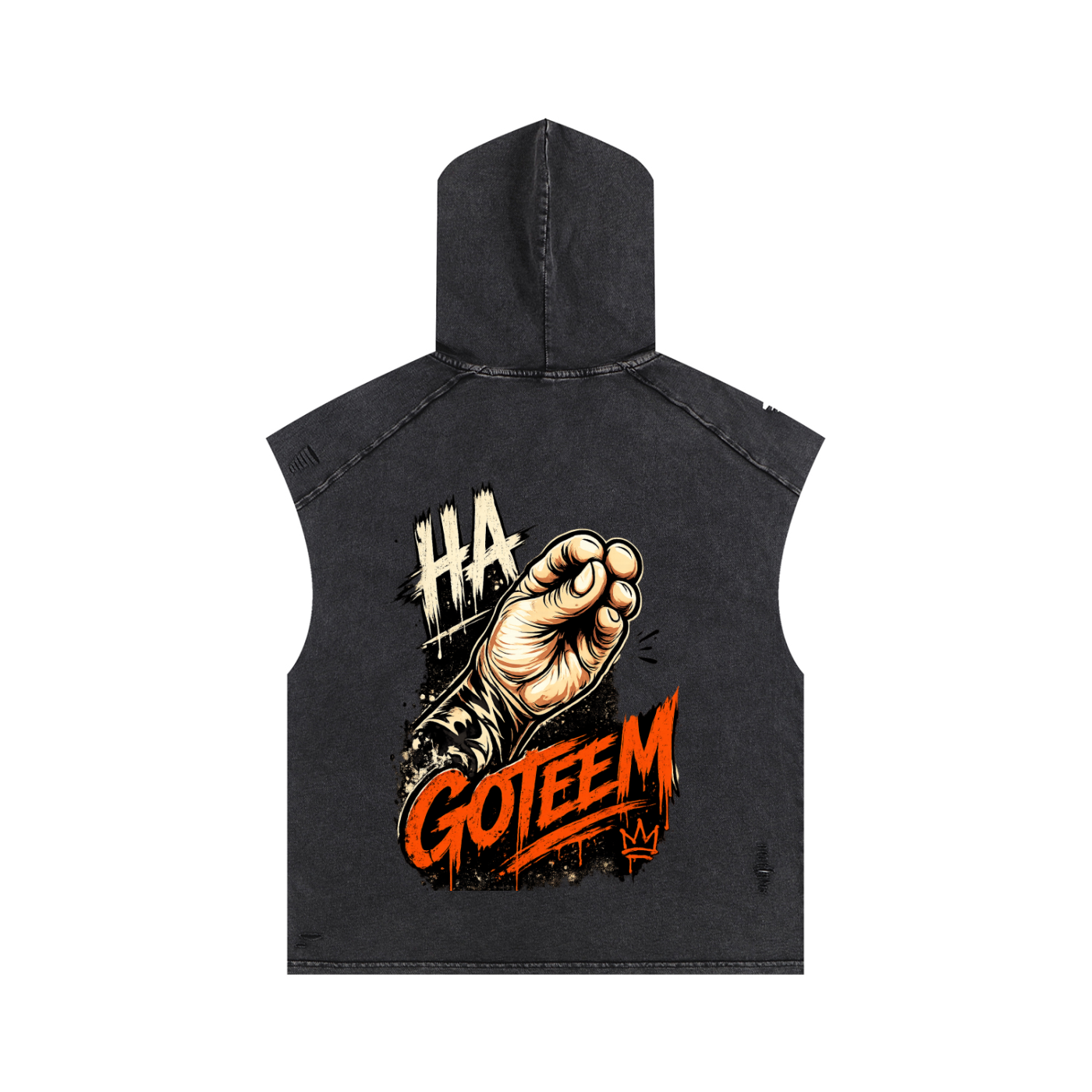Goteem Snow Washed Boxy Hooded Tank Top