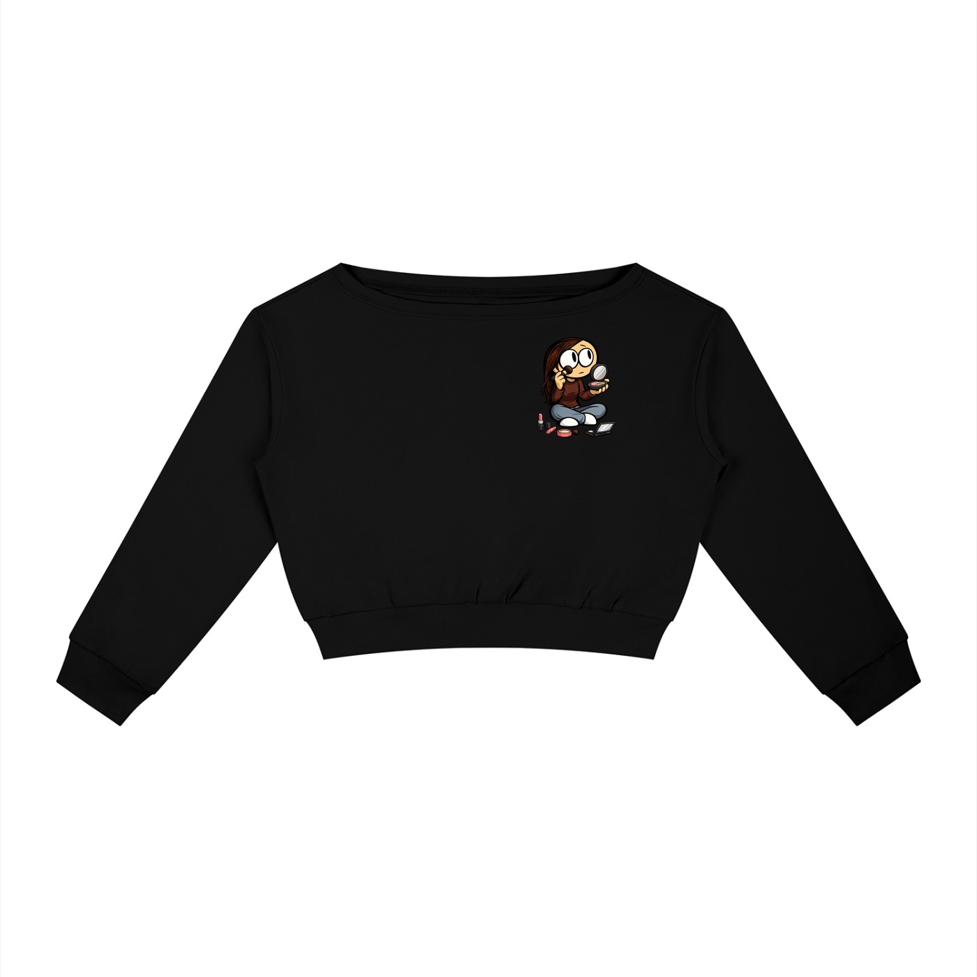 Powder room Women's Off-Shoulder Sweatshirt