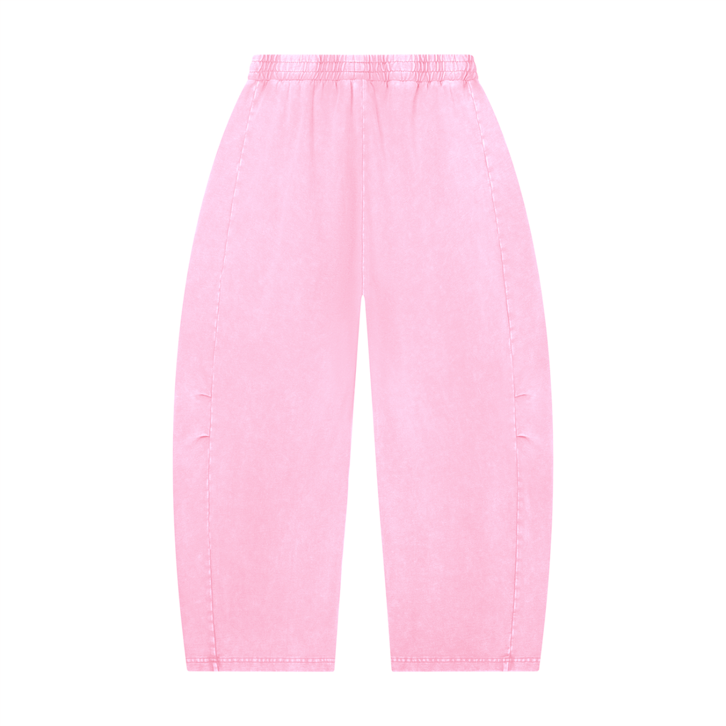 Glamour Mineral Wash Barrel Leg Pants