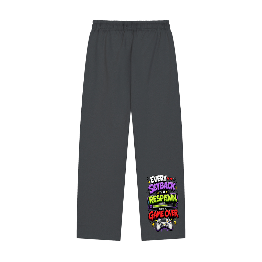 Gamer Solid Color Straight-Leg Sweatpants