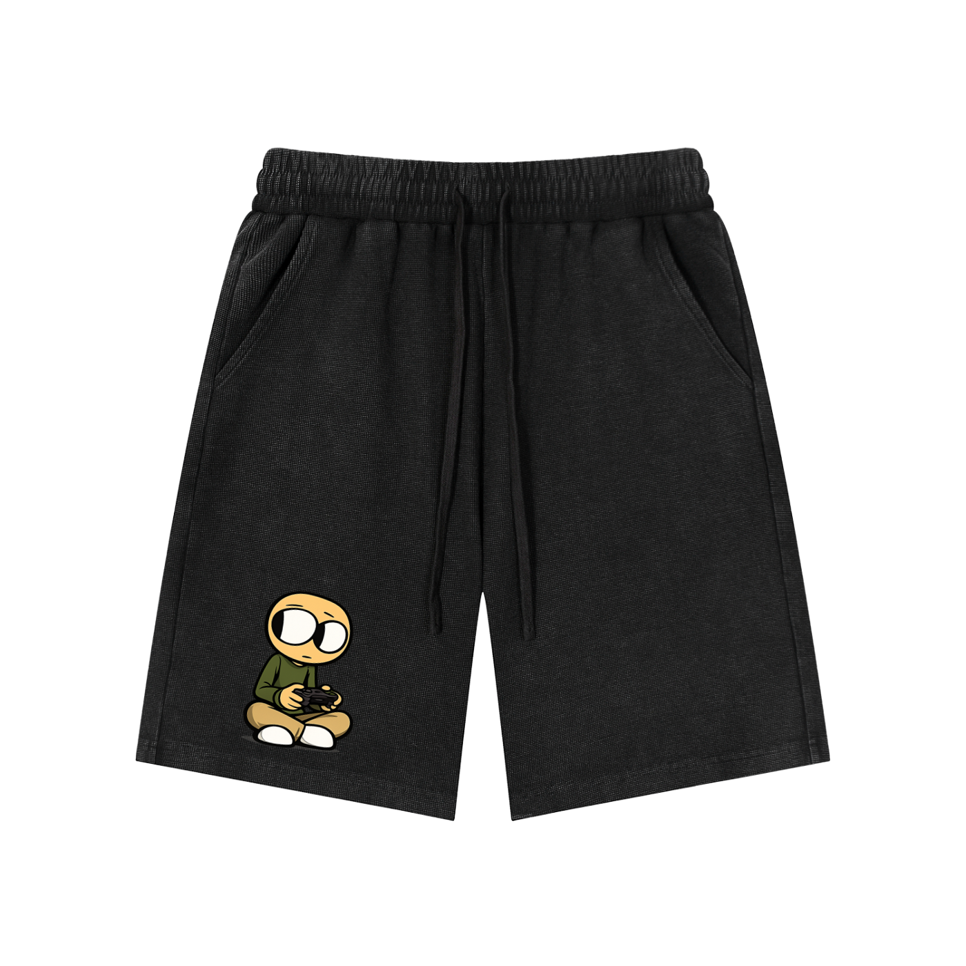 Gamer Mineral Wash Waffle Knit Shorts