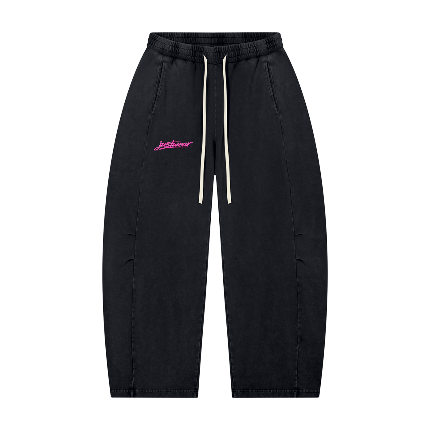 Glamour Mineral Wash Barrel Leg Pants