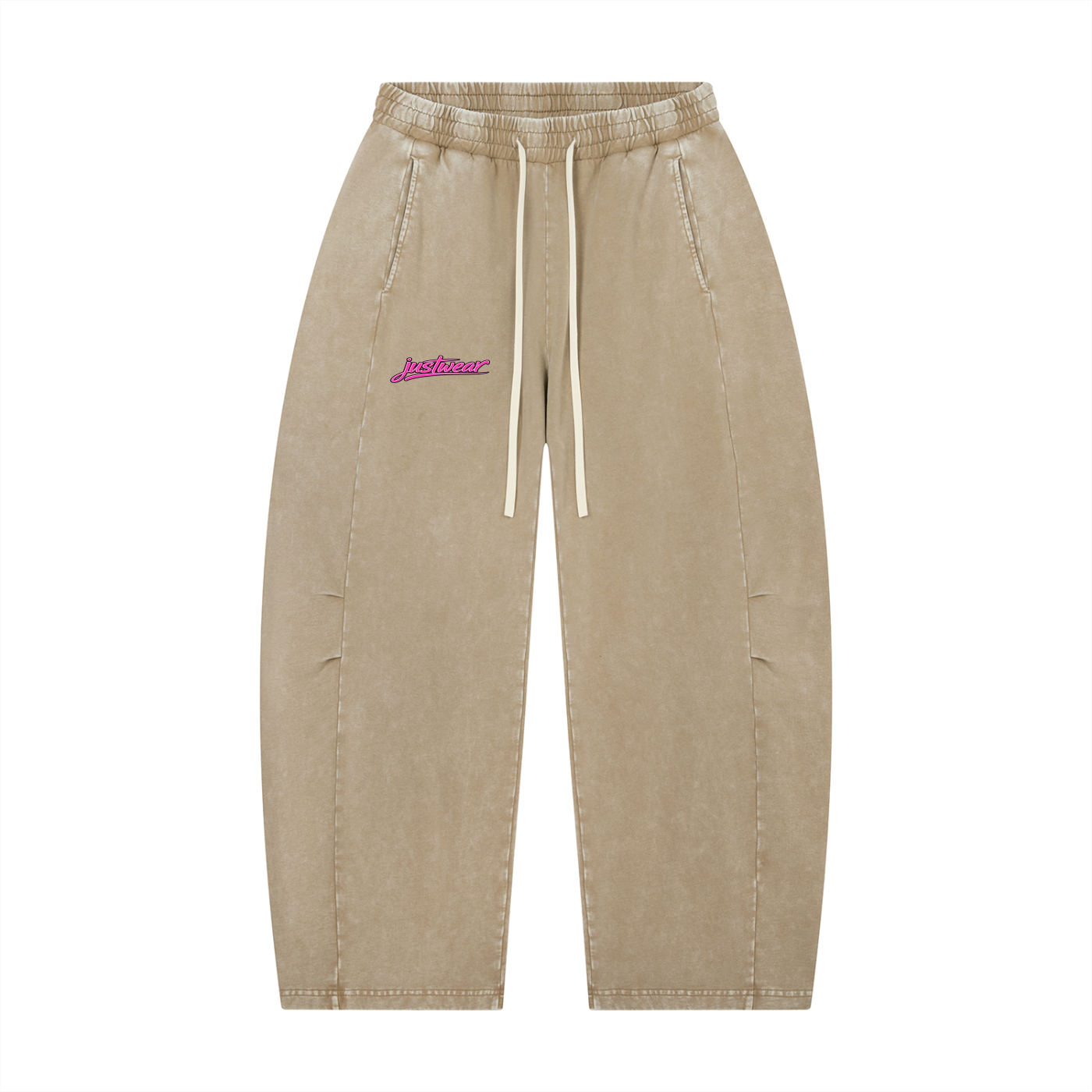 Glamour Mineral Wash Barrel Leg Pants