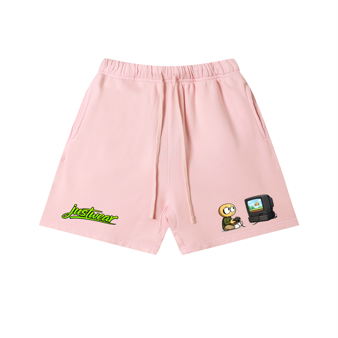 Gamer Vintage Wash Cotton Shorts
