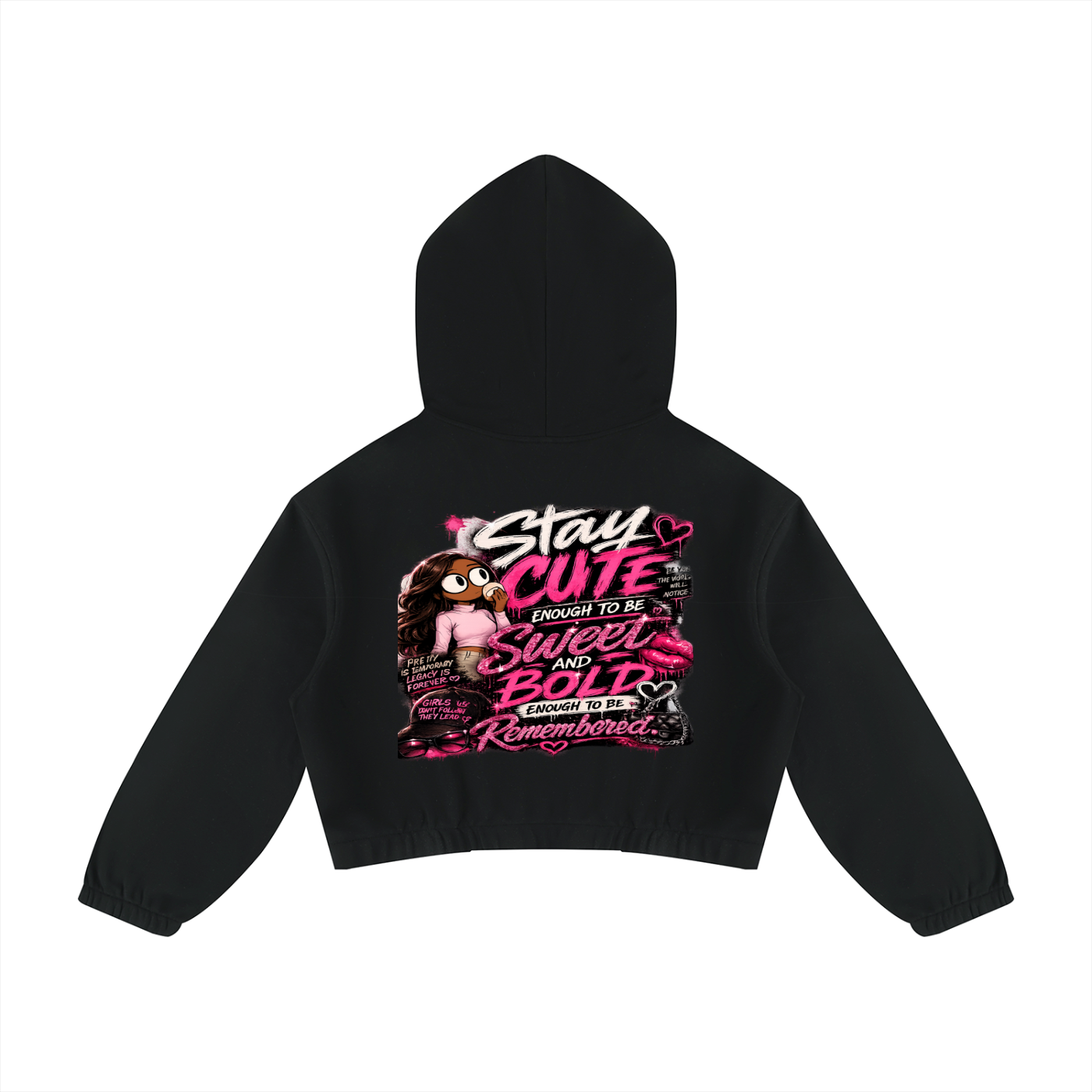 Glamour Women’s Boxy Quarter-Zip Hoodie