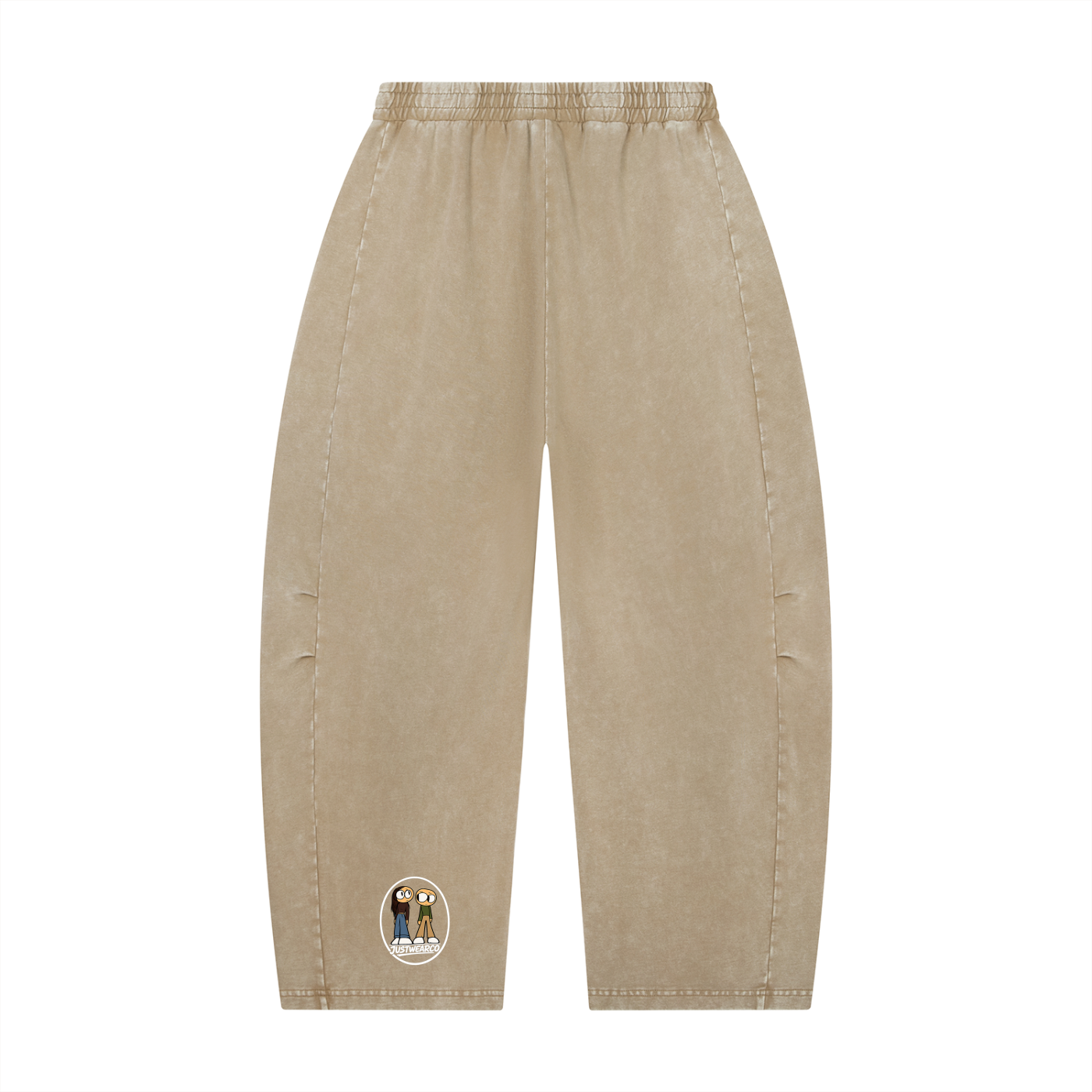 JWC Mineral Wash Barrel Leg Pants