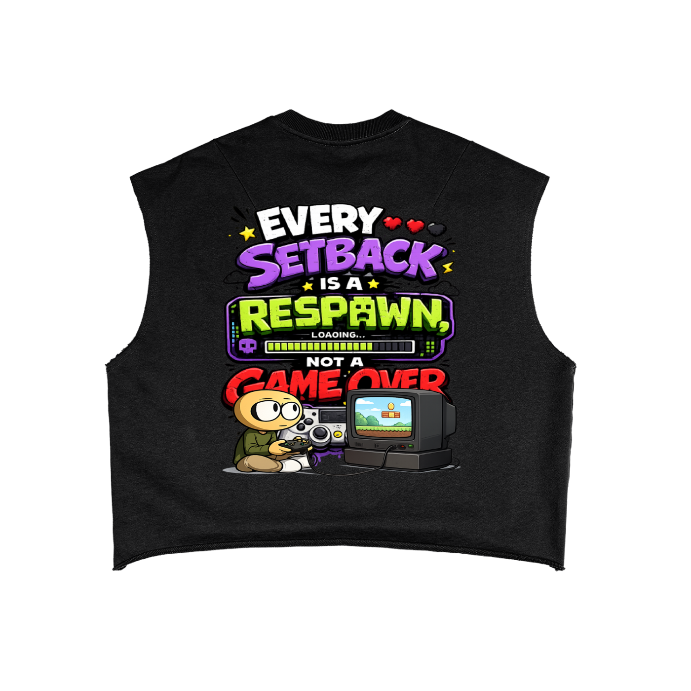 Gamer French Terry Boxy Tank Top