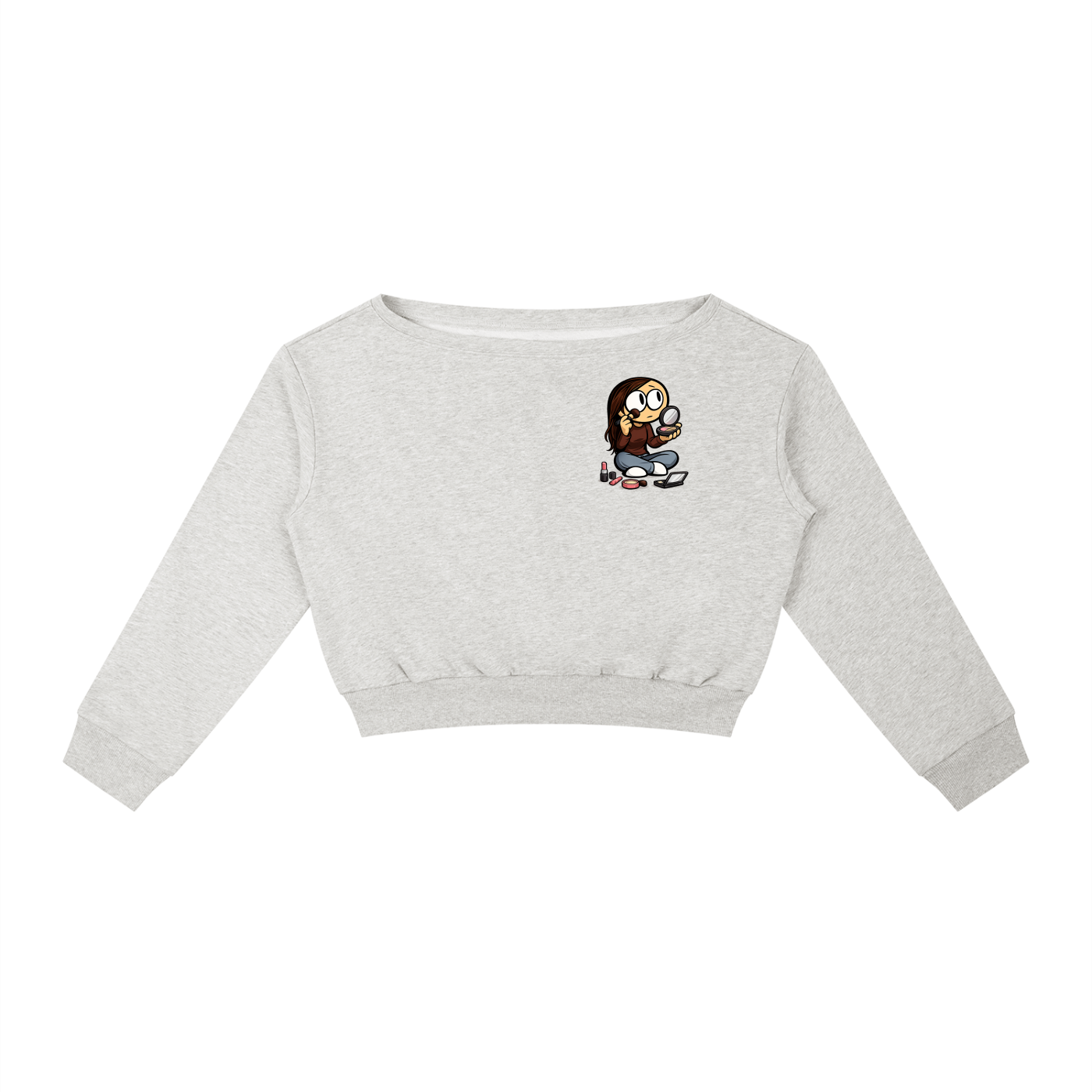 Powder room Women's Off-Shoulder Sweatshirt