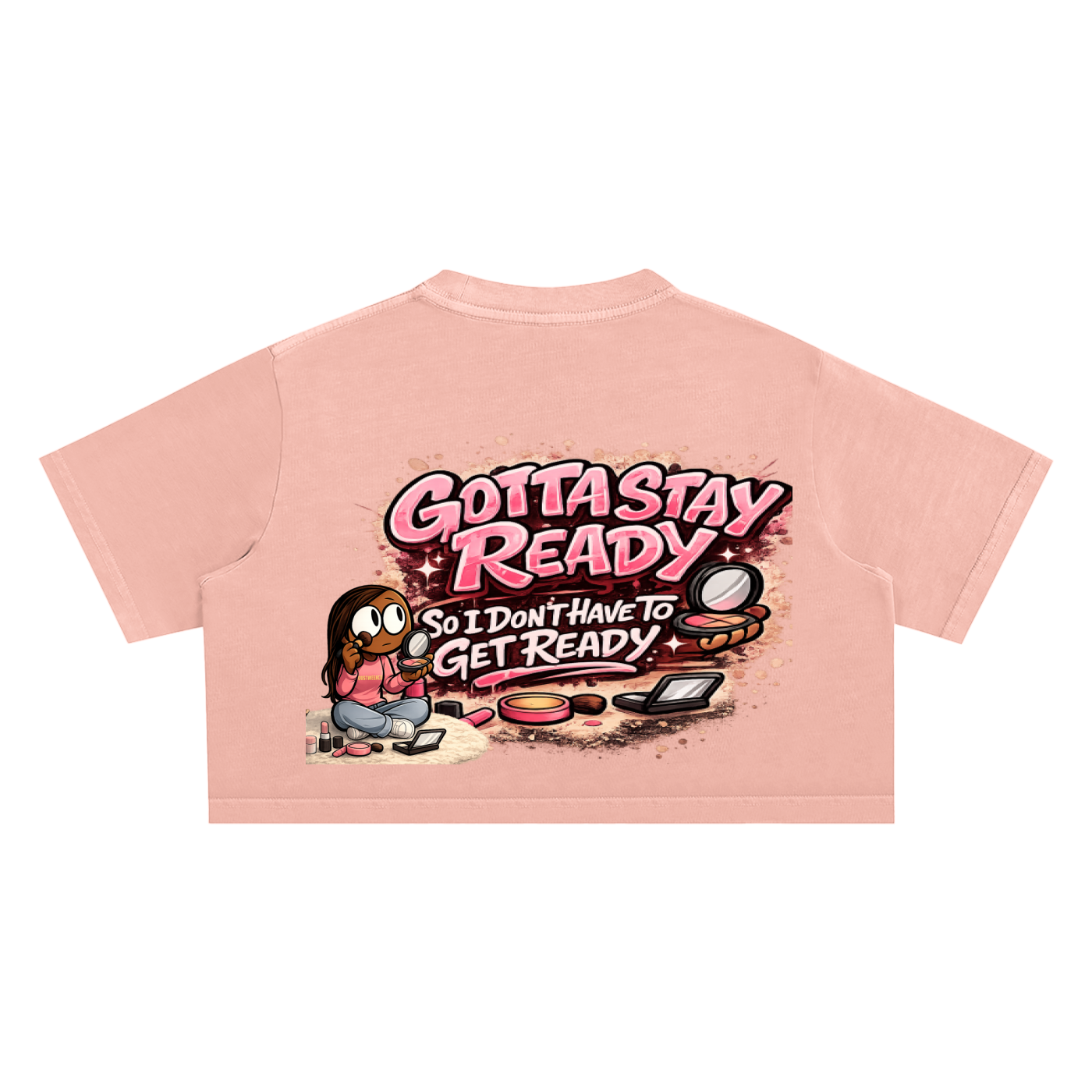 Glamour Snow Washed Crop Top