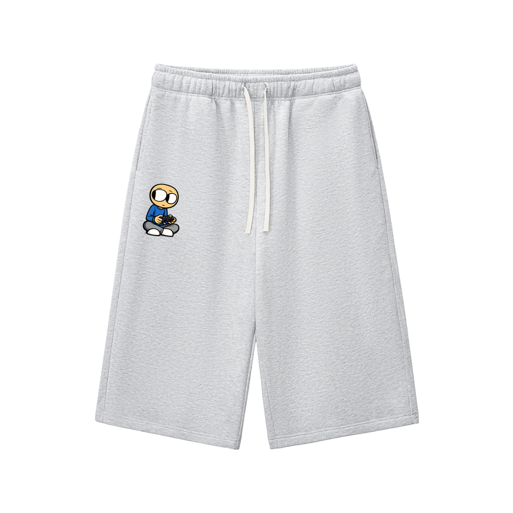 Relaxed Drawstring Three-quarter Sweatpants