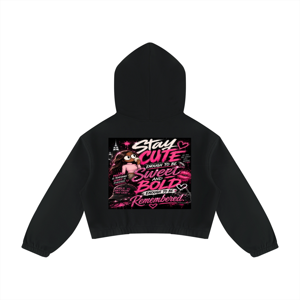 Glamour Women’s Boxy Quarter-Zip Hoodie