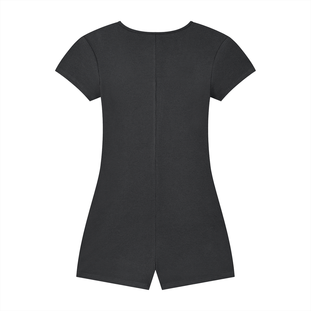 Justwearco Women's Dual-Function Cape Tie-Waist Romper