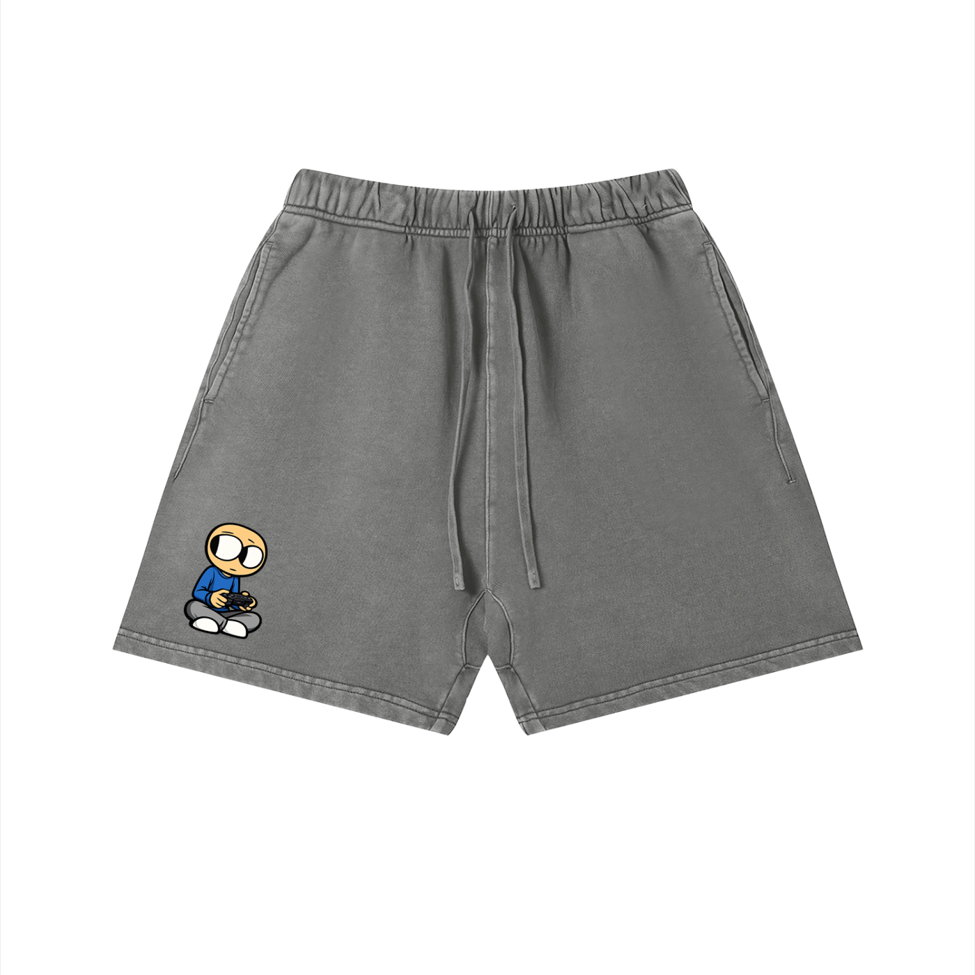 Gamer Vintage Wash Cotton Shorts
