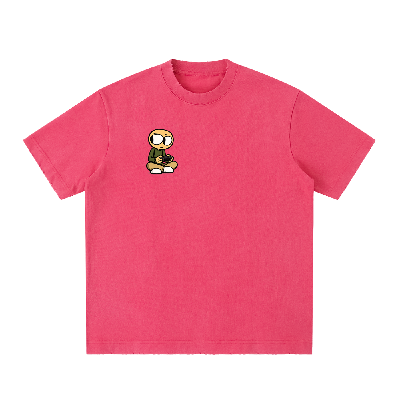 Gamer Heavyweight Vintage Washed Frayed T-Shirt