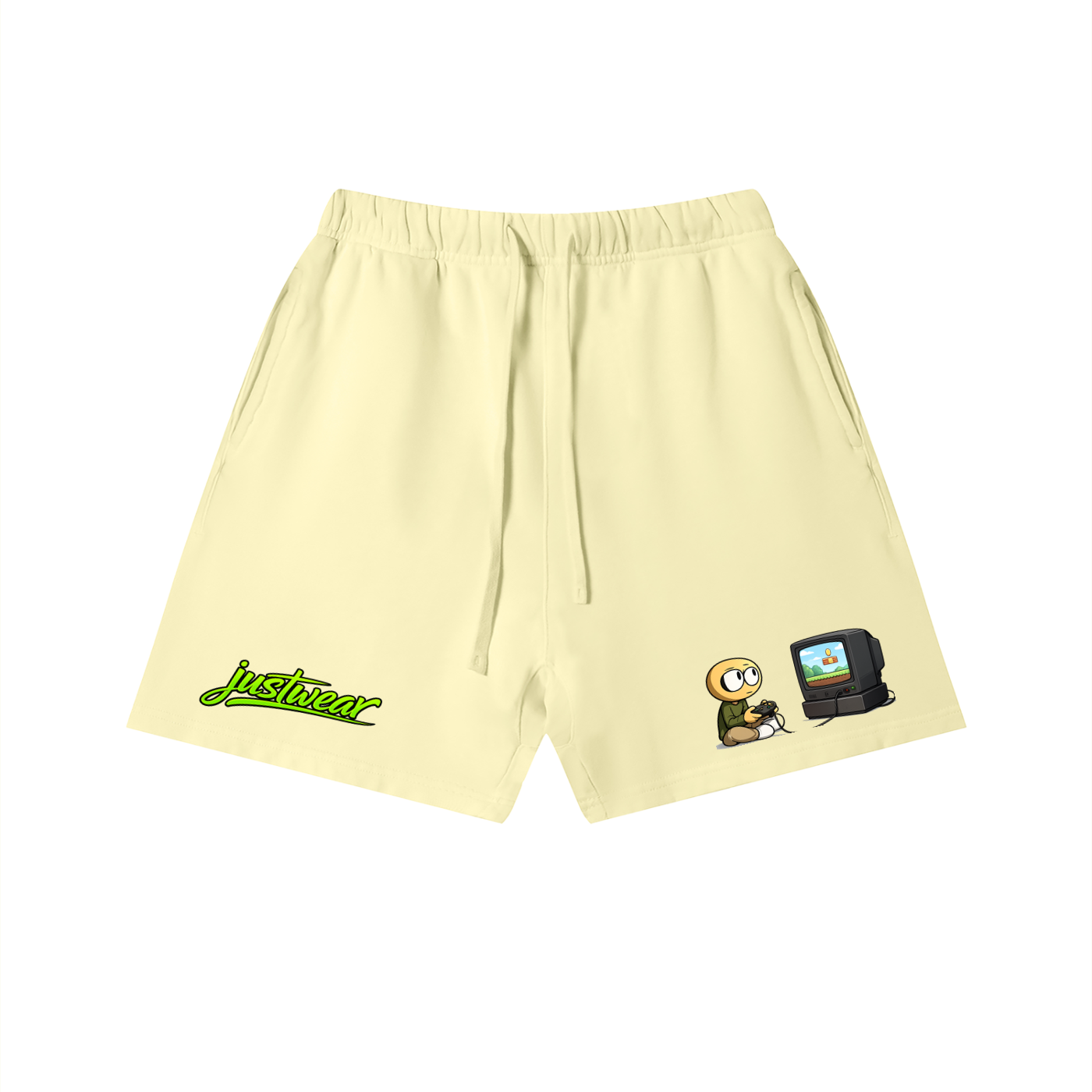 Gamer Vintage Wash Cotton Shorts