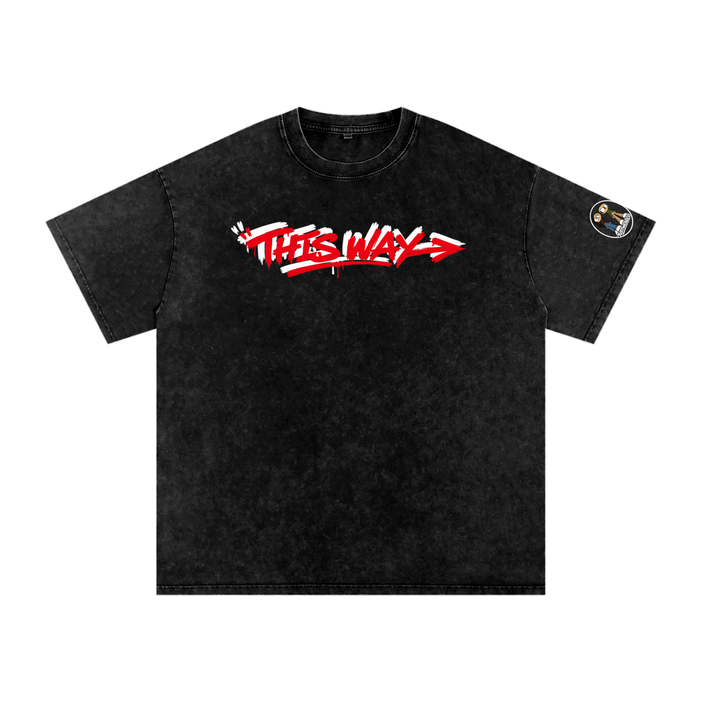 Goteem Snow Washed Oversized Cotton T-Shirt