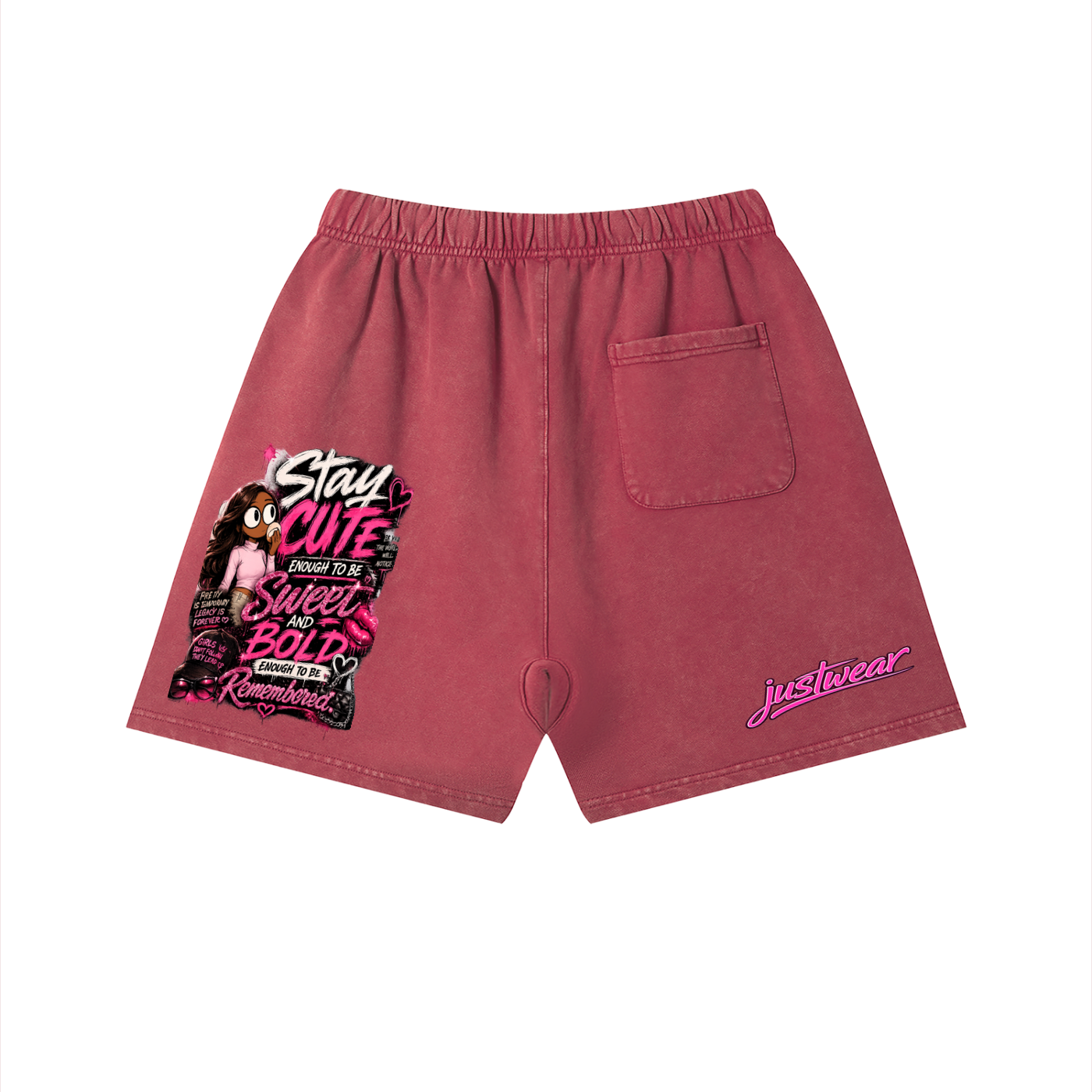 Glamour  Vintage Wash Cotton Shorts