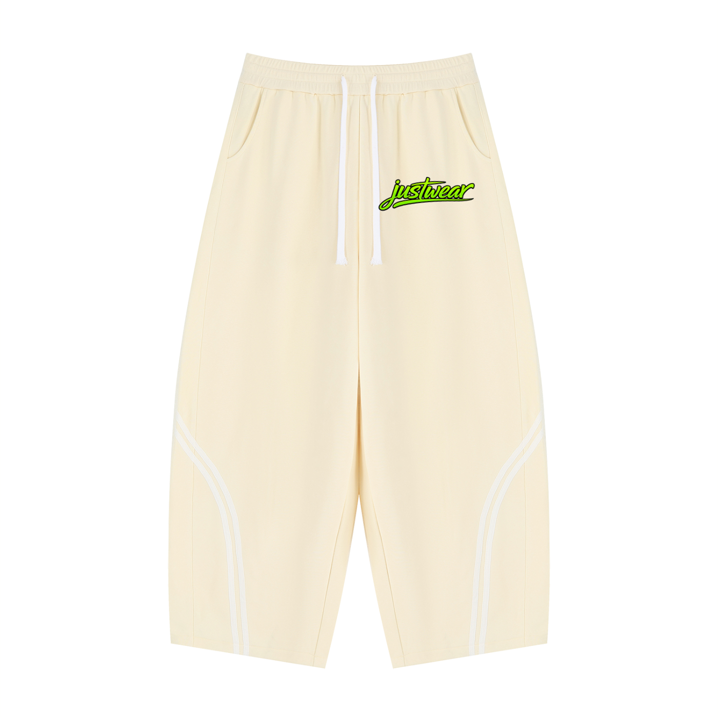 Justwear Wide Leg Piping Sweatpants