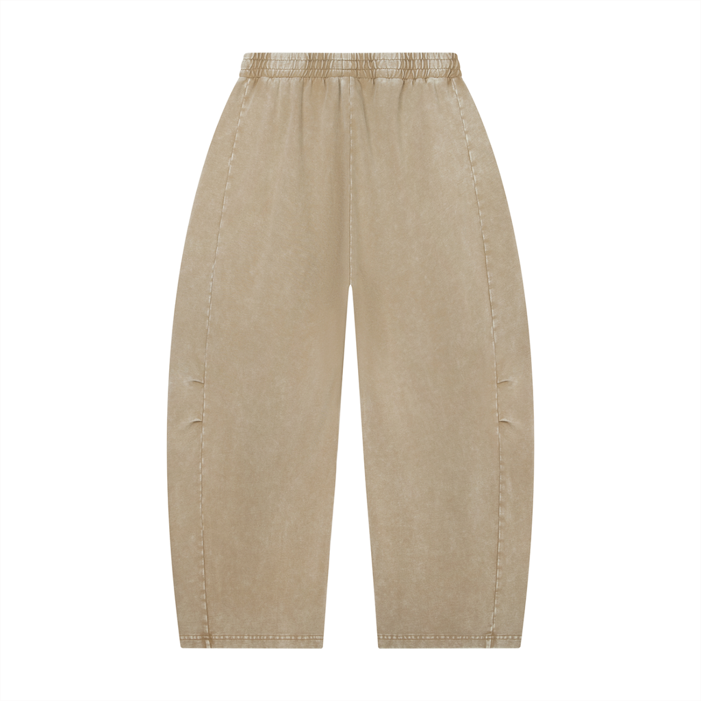 Glamour Mineral Wash Barrel Leg Pants