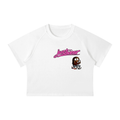 Glamour Women's Mineral Wash Raglan Crop T-Shirt