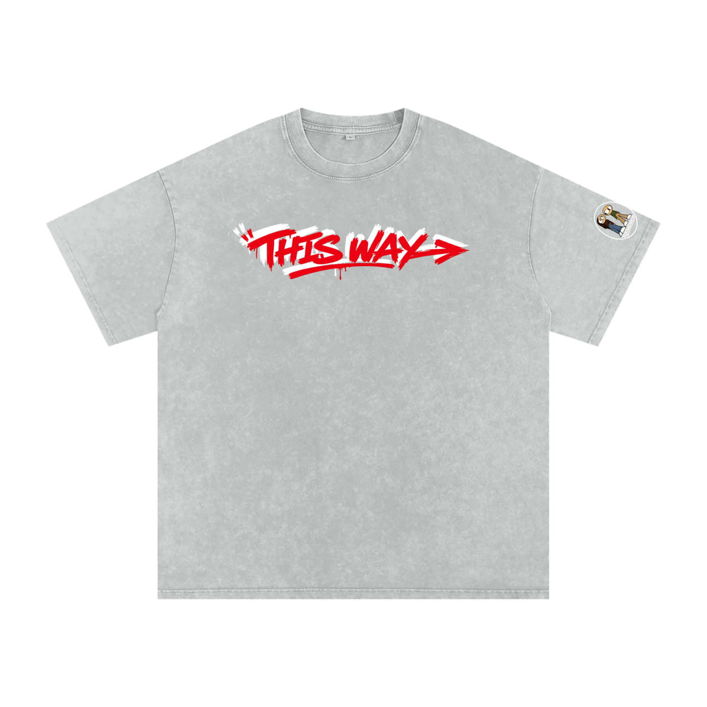 Goteem Snow Washed Oversized Cotton T-Shirt