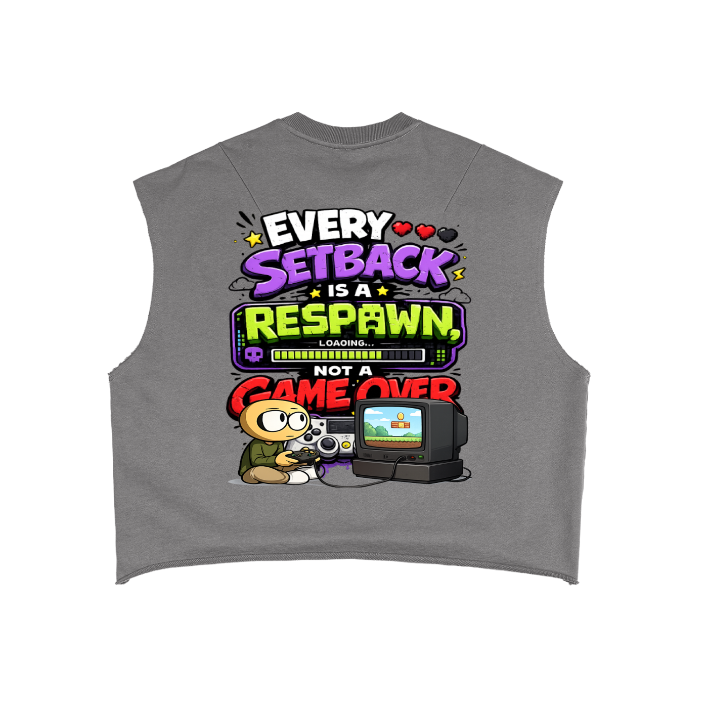 Gamer French Terry Boxy Tank Top