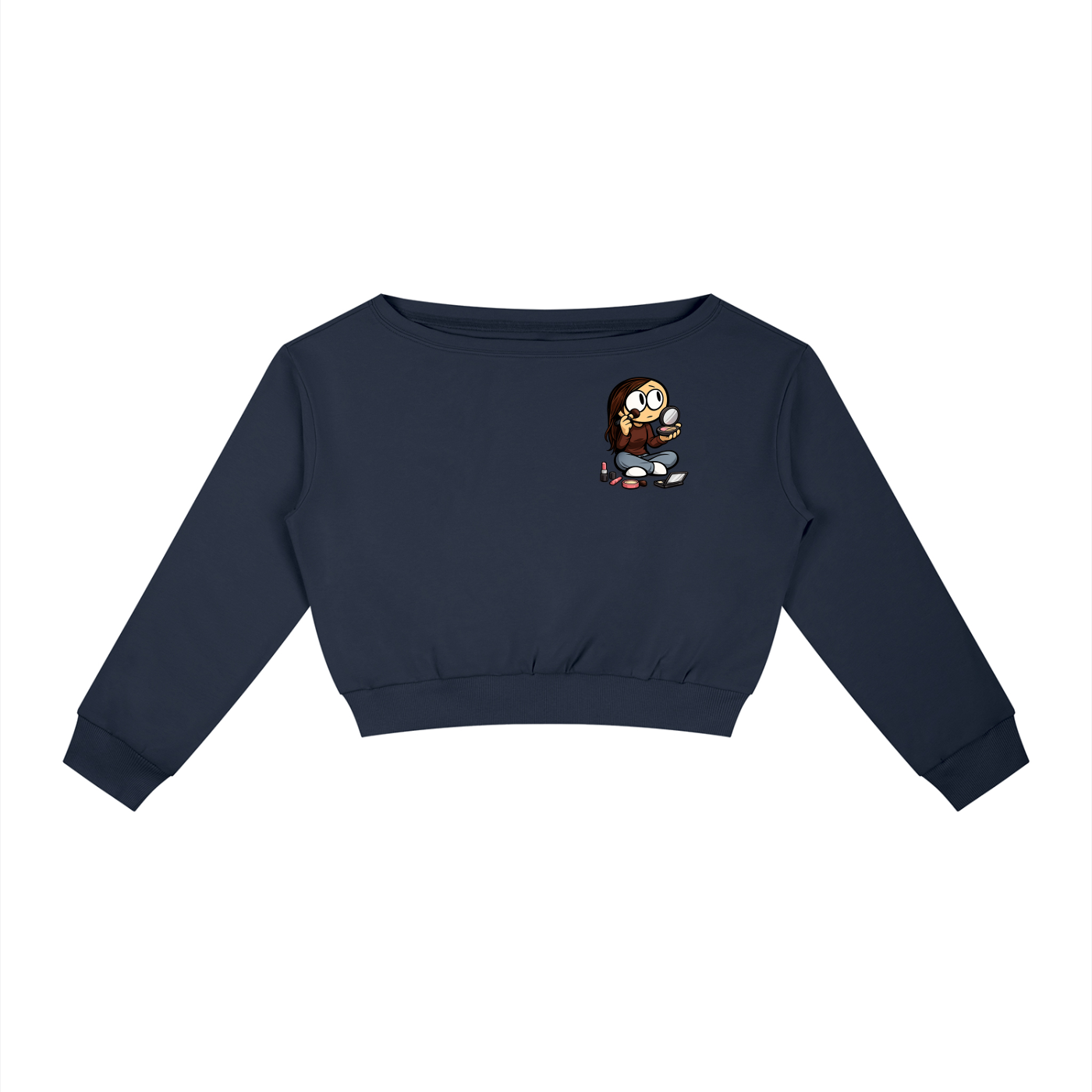 Powder room Women's Off-Shoulder Sweatshirt