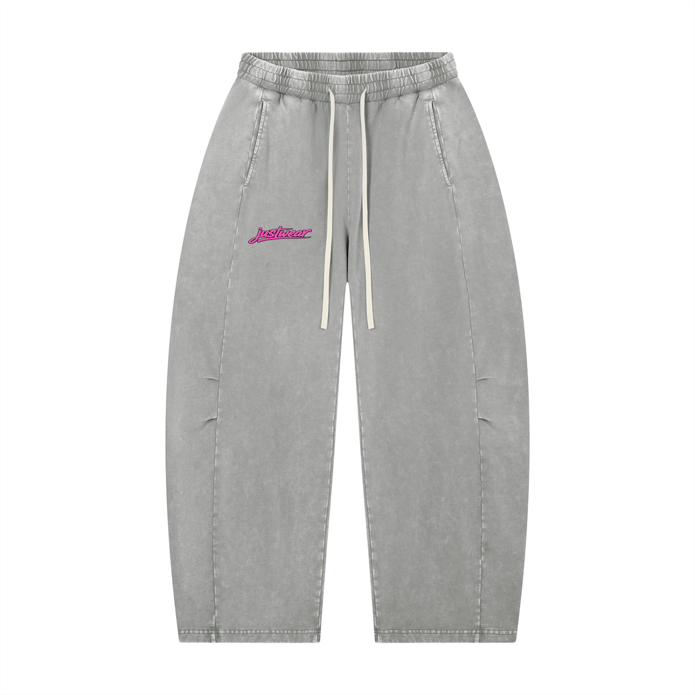 Glamour Mineral Wash Barrel Leg Pants