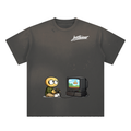 Gamer Hand-Frayed Sunfade Paint Splatter T-Shirt
