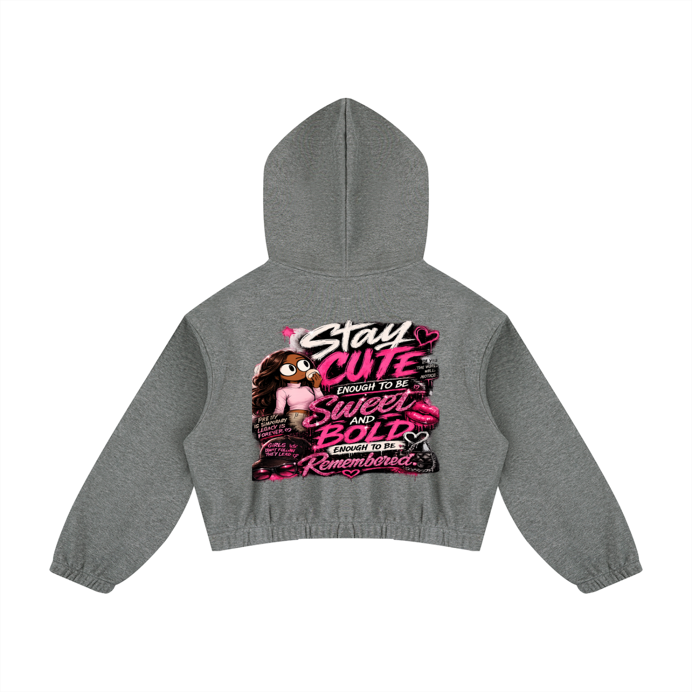 Glamour Women’s Boxy Quarter-Zip Hoodie
