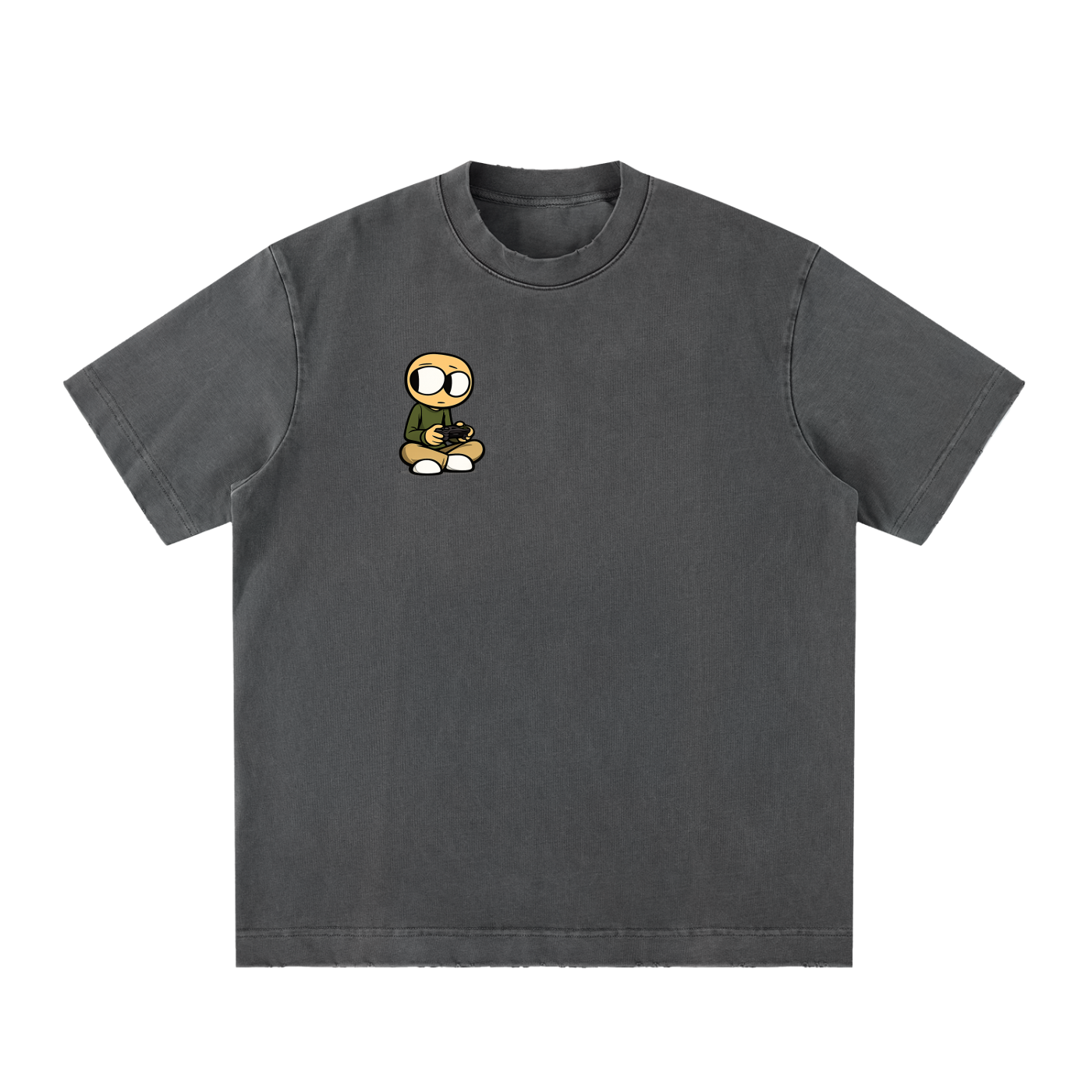 Gamer Heavyweight Vintage Washed Frayed T-Shirt