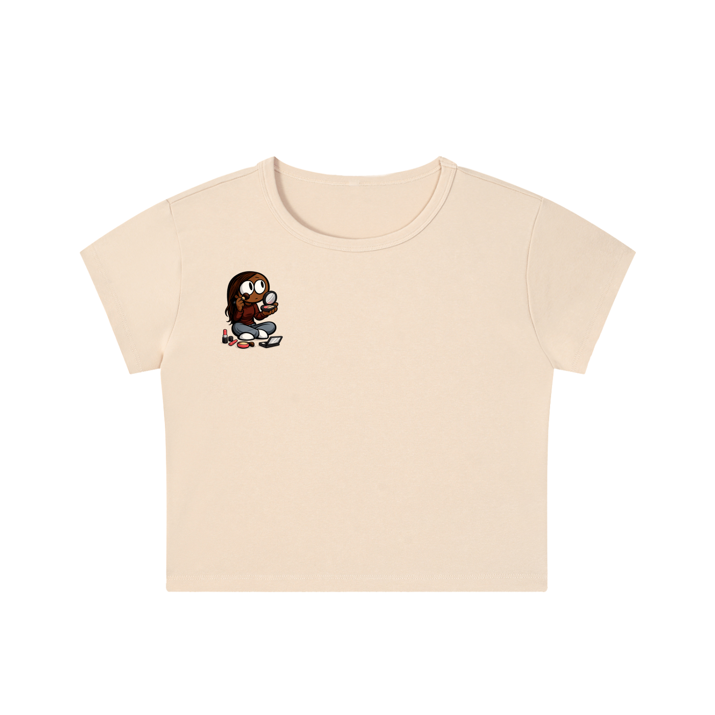 Glamour Snow Washed Crop Top