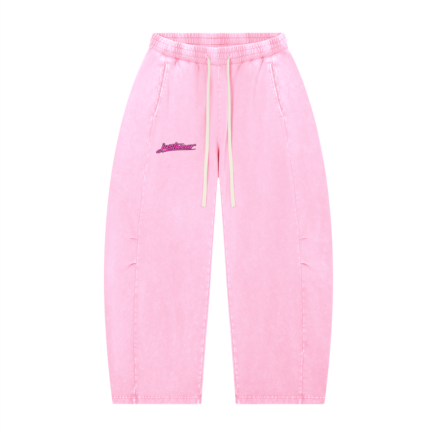 Glamour Mineral Wash Barrel Leg Pants