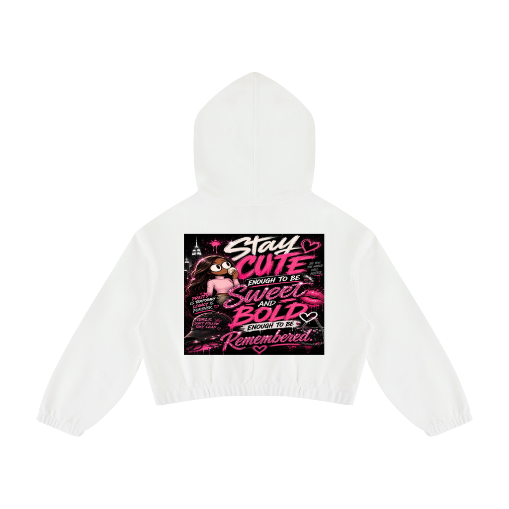 Glamour Women’s Boxy Quarter-Zip Hoodie