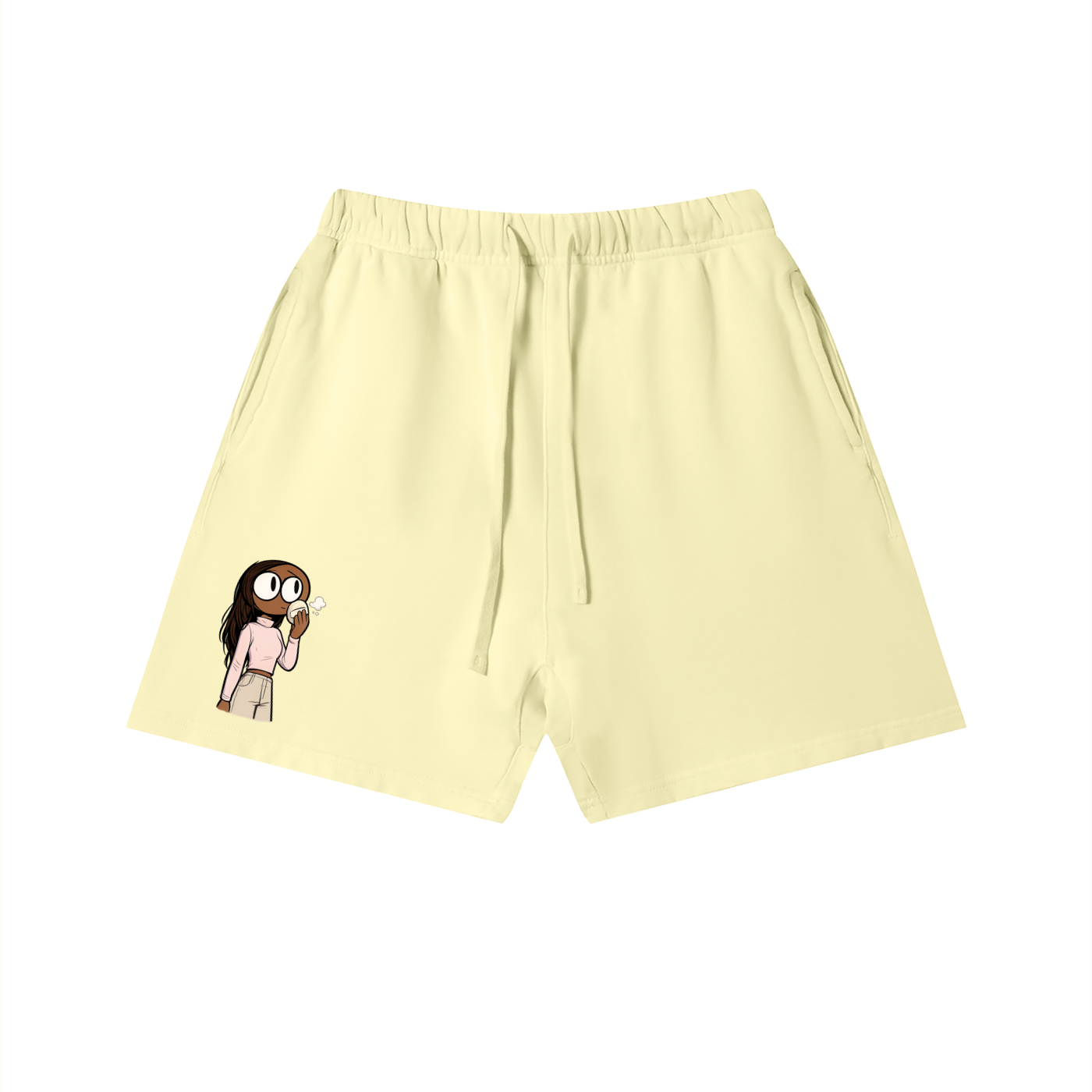 Glamour  Vintage Wash Cotton Shorts