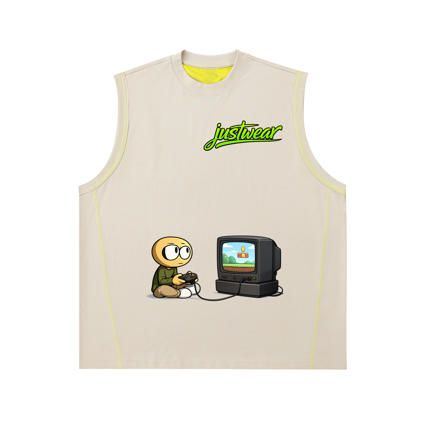 Gamer Contrast Panel Cooling Performance Tank Top