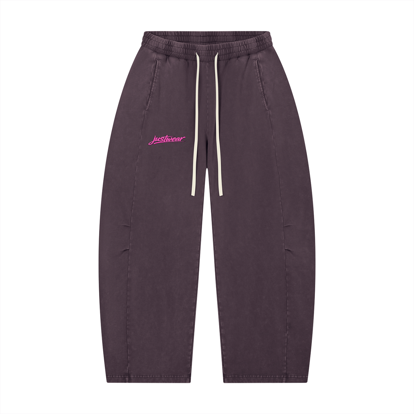 Glamour Mineral Wash Barrel Leg Pants