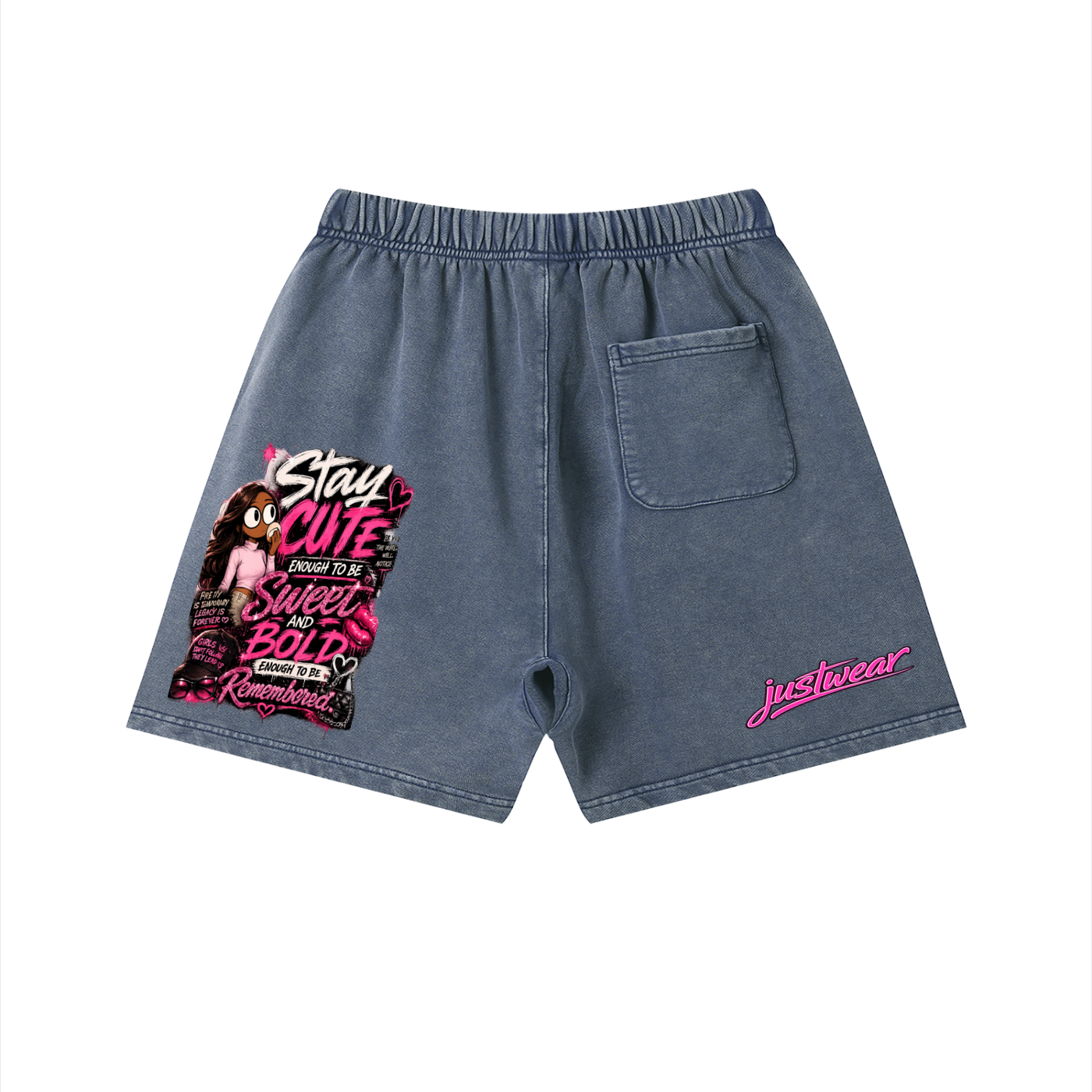 Glamour  Vintage Wash Cotton Shorts