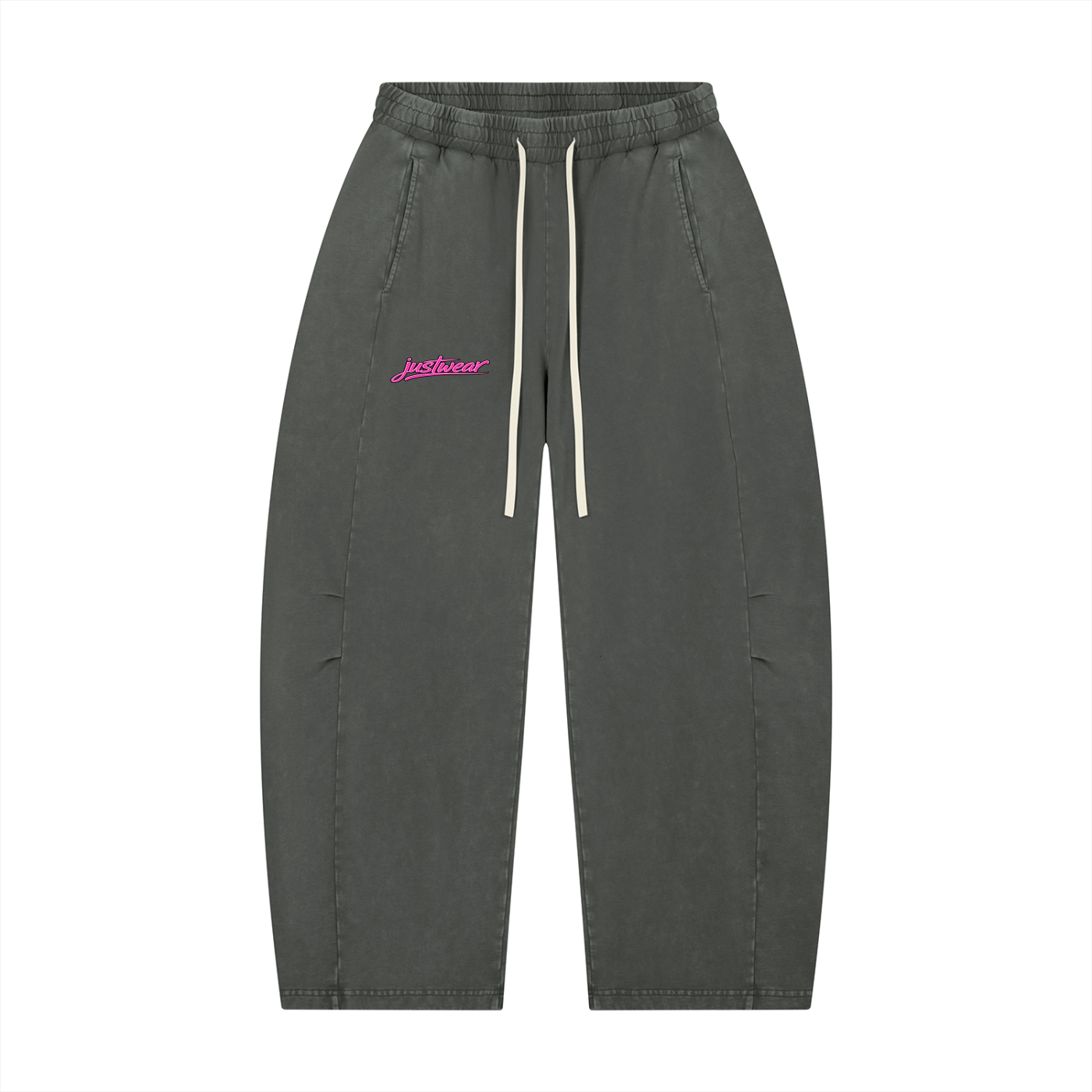 Glamour Mineral Wash Barrel Leg Pants