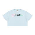 Goteem Women's Mineral Wash Cotton Crop T-Shirt