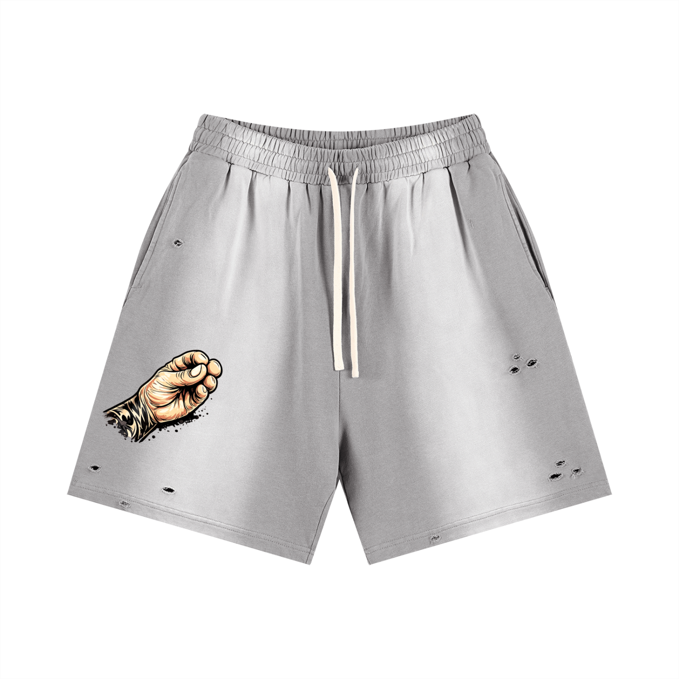 Sun Fade Distressed Shorts