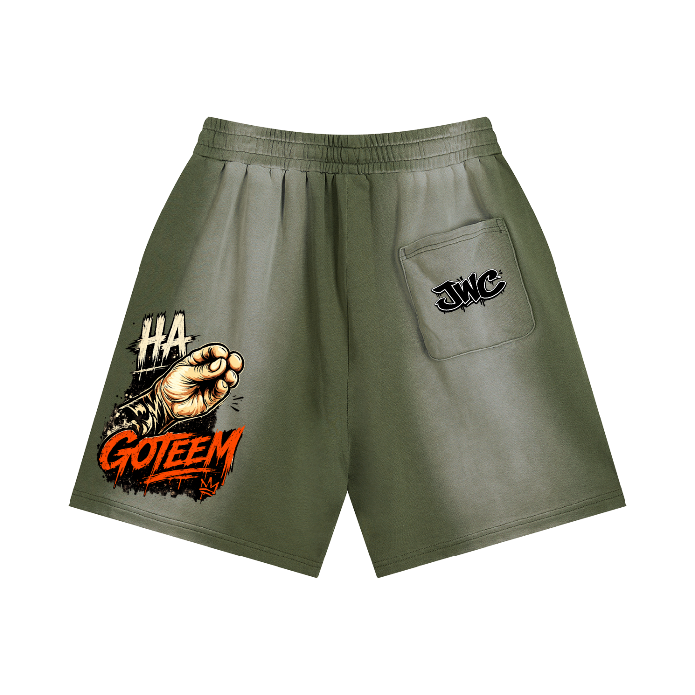 Goteem Sun Fade Distressed Shorts