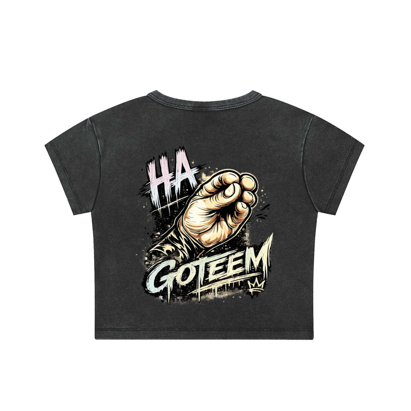 Goteem Snow Washed Crop Top