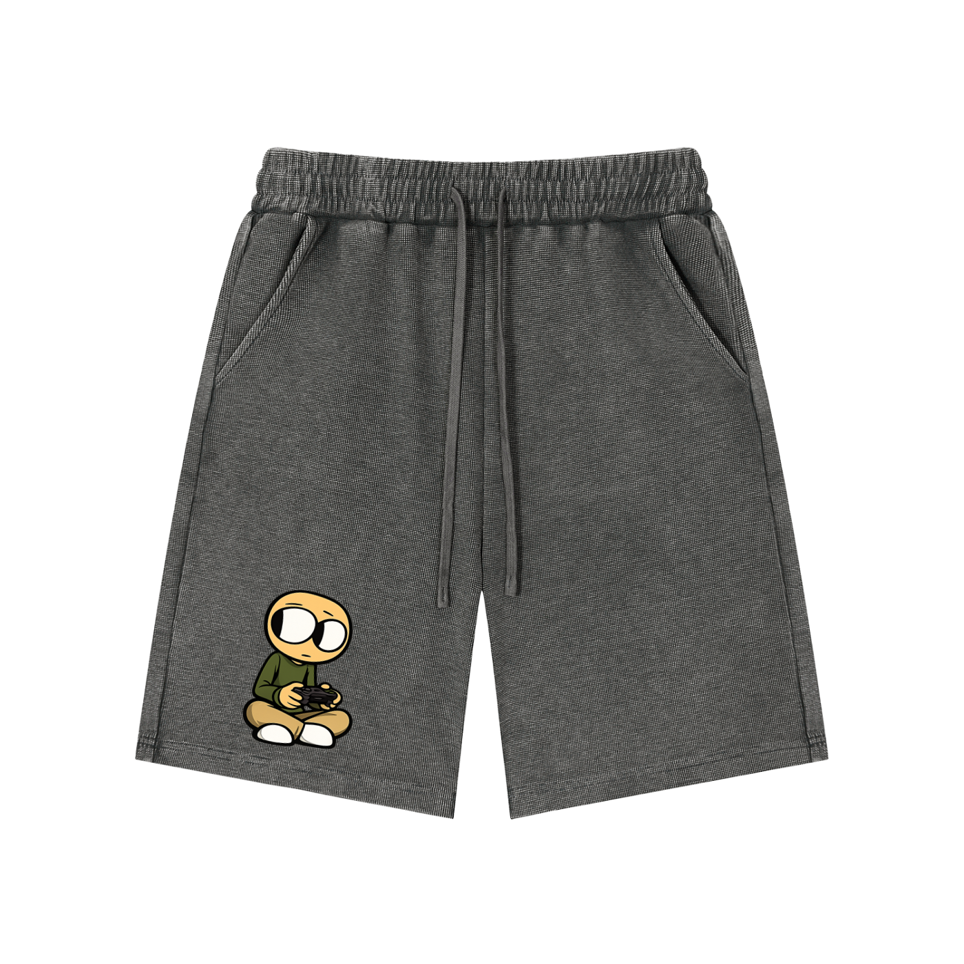 Gamer Mineral Wash Waffle Knit Shorts