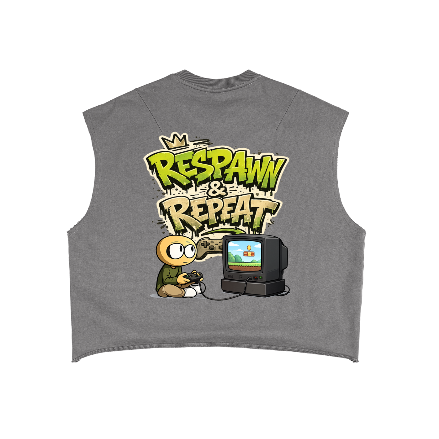 Gamer French Terry Boxy Tank Top
