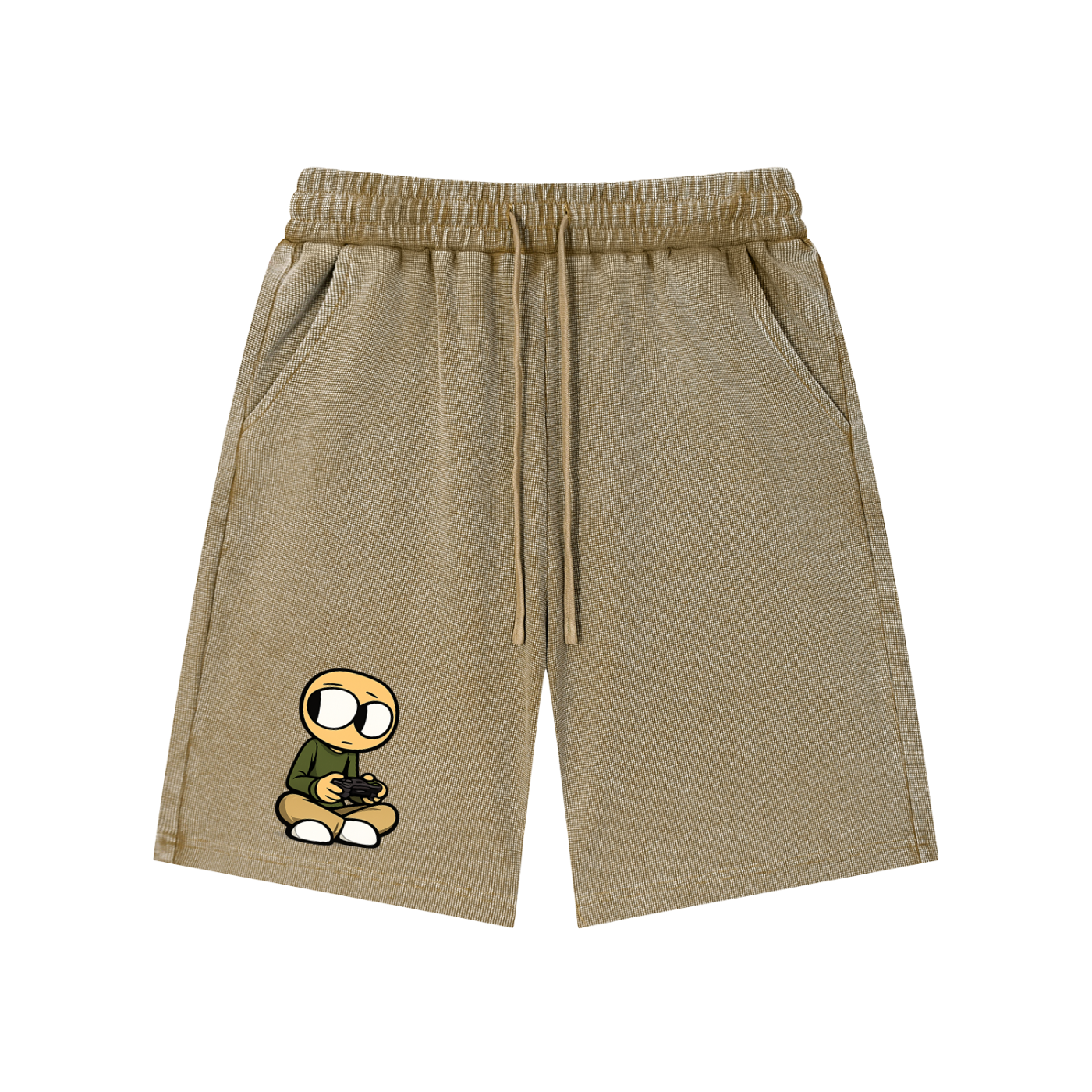 Gamer Mineral Wash Waffle Knit Shorts